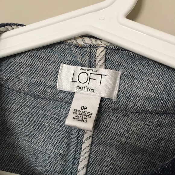 Ann Taylor Loft Denim Blazer Jacket - Picture 4 of 9